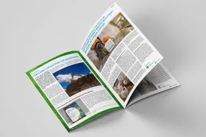 Doppelseite Nachhaltigkeit und Best Practice aus der aktuellen Ausgabe der MC aktiv
