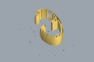 Bevor mit dem Druck des Minihauses begonnen werden konnte, wurde mithilfe einer Modellierungs-Software das Design entwickelt.