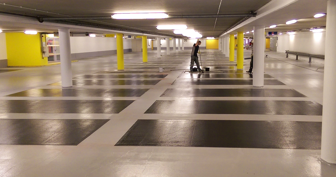 Die Beschichtungsarbeiten Parkhaus P3 Mikado in Amsterdam konnten innerhalb von fünf Tagen ausgeführt werden.