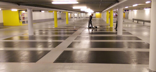Die Beschichtungsarbeiten Parkhaus P3 Mikado in Amsterdam konnten innerhalb von fünf Tagen ausgeführt werden.