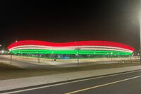 Die Alba-Arena ist ein multifunktionales Veranstaltungs- und Kulturzentrum mit einer Gesamtnettofläche von 23.730 m².
