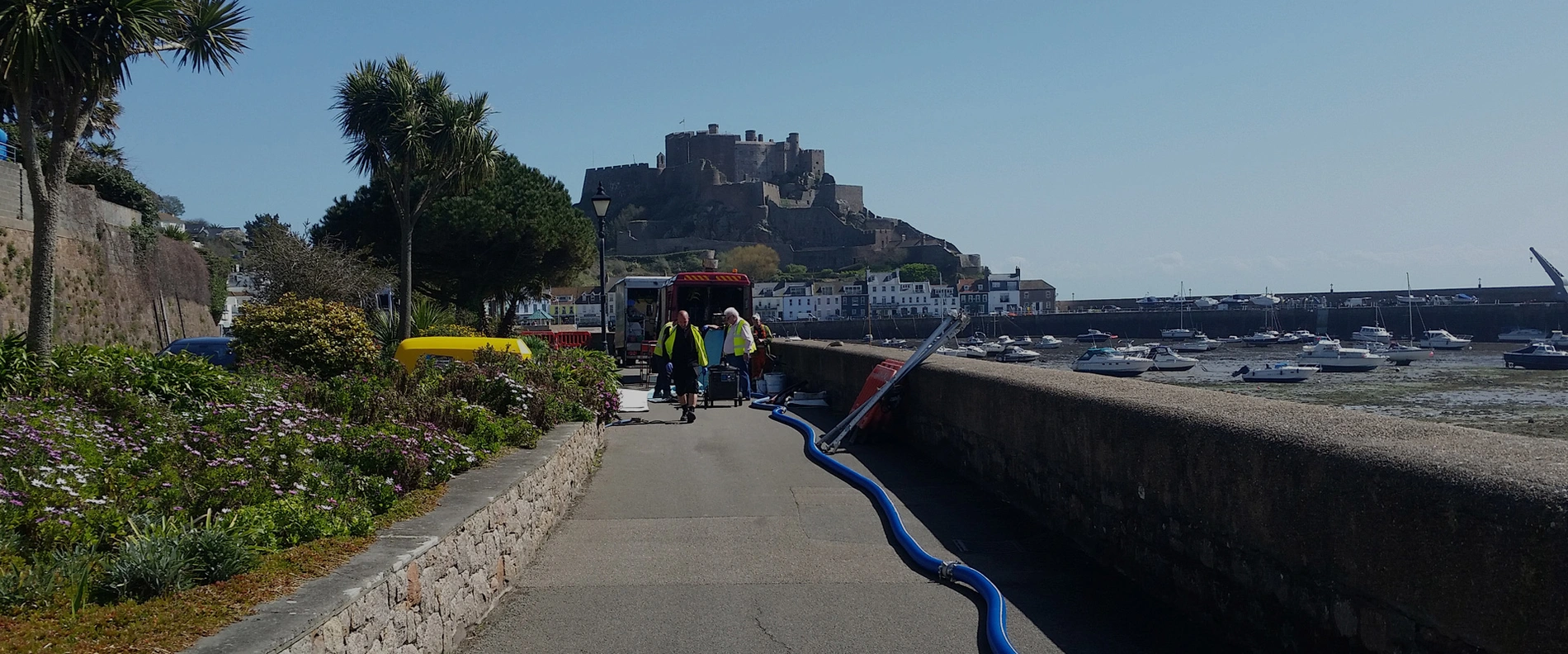 Trenchless sewer rehabilitation with the Konudur system on Jersey