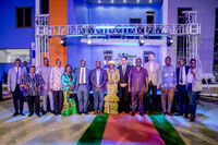 Gruppenbild mit den Honoratioren der feierlichen Standorteröffnung in Ghana.