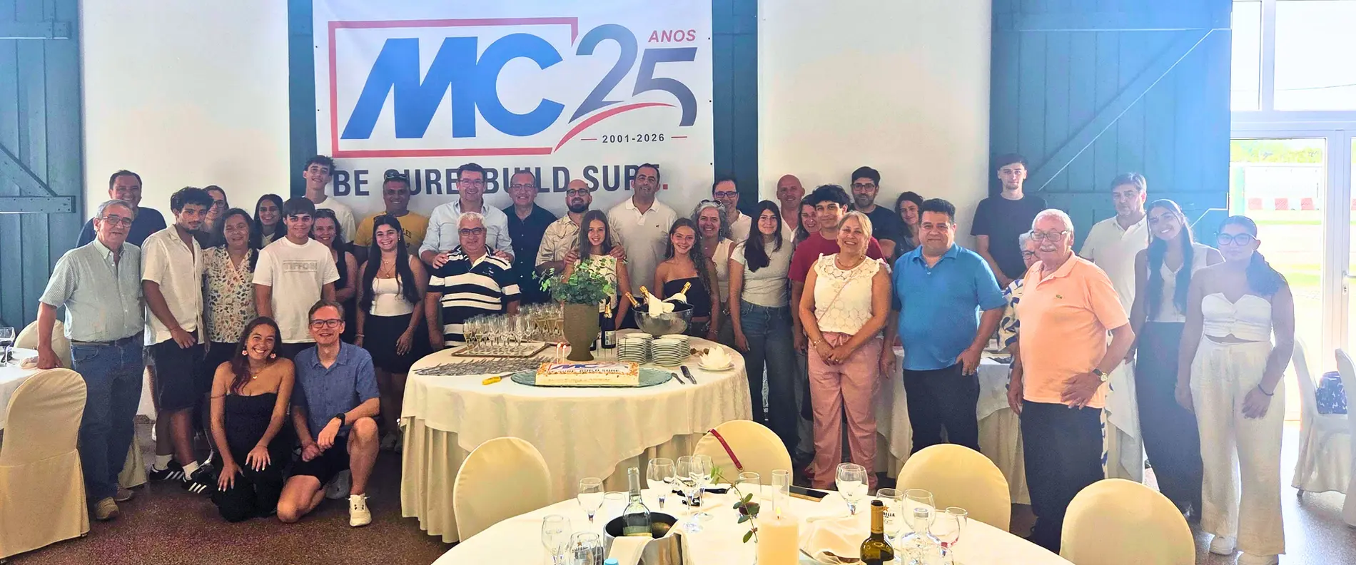 Group photo of all participants at the MC Portugal anniversary