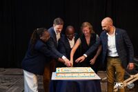 A special anniversary cake marked the occasion and celebrated 25 years of MC-Bauchemie Ghana