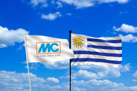 Flag of MC and Uruguay