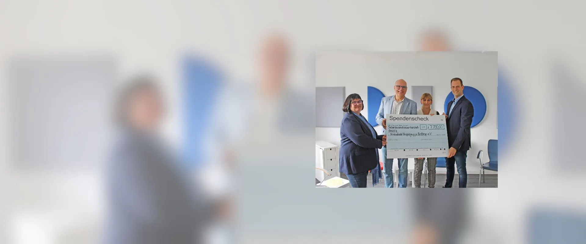 Beim diesjährigen Golfturnier der MC-Bauchemie und Botament wurden Spendengelder für den Förderverein „Palliativstation im EvK Herne und Ambulanter Hospizdienst e.V.“ und die Ambulante Hospizgruppe Bottrop e.V. gesammelt und auf Siegesprämien verzichtet. Dabei kam eine beachtliche Summe zusammen. Die Spendenchecks wurden nun überreicht.
