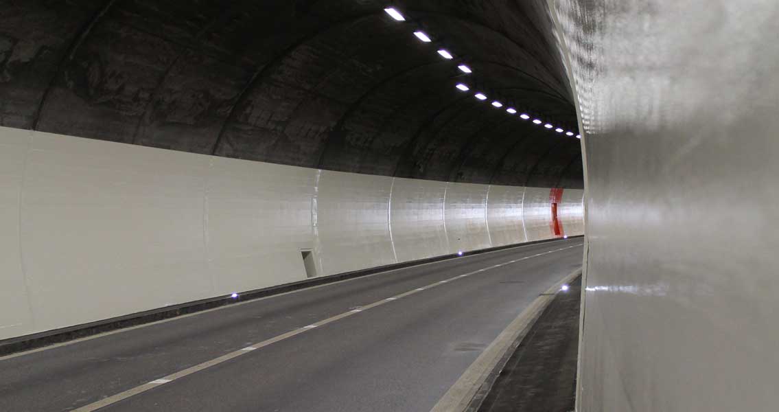 Blick in den sanierten Aeuli-Tunnel